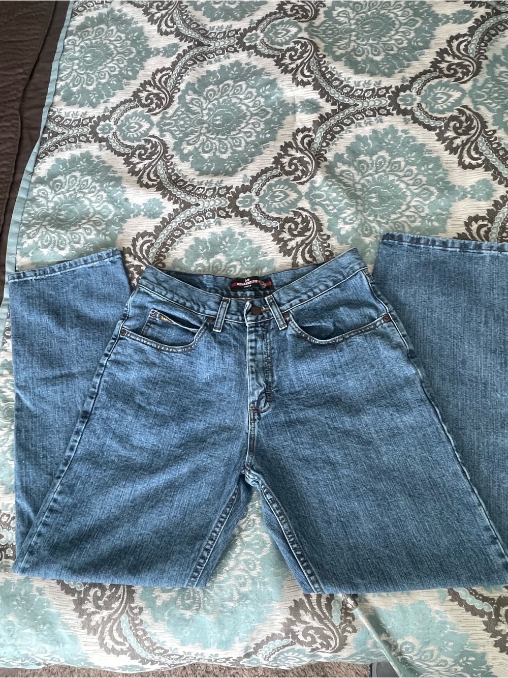 Lee Men's Relaxed Fit Straight Leg Jeans Blue Denim 32x30